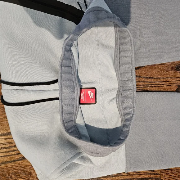 Nike Pale Blue Track Joggers with Black Accents - Picture 5 of 5